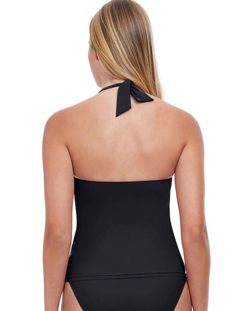 Profile by Gottex Halter Underwire Tankini Top Black US 10 3