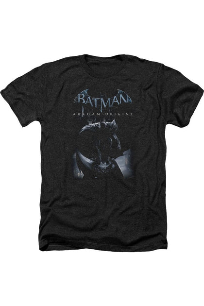 Gildan Batman Arkham Origins Perched Cat T-Shirt Black Small 2