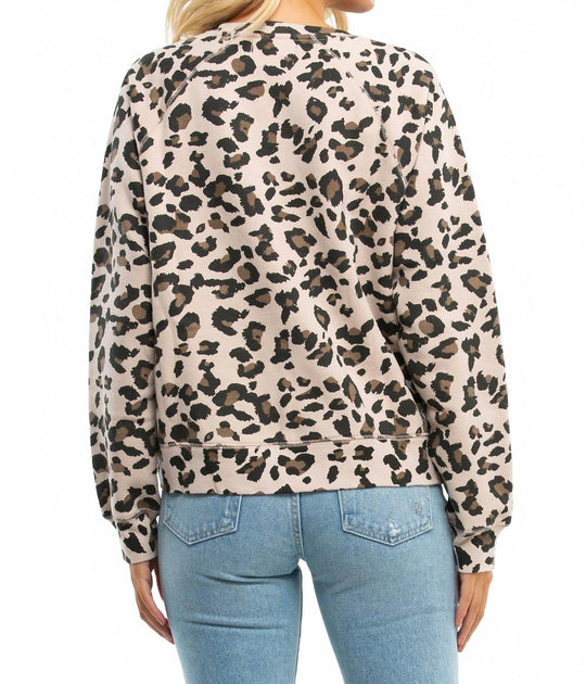 Brunette the Label Blonde Middle Sister Crewneck Top Beige Small/Medium 3