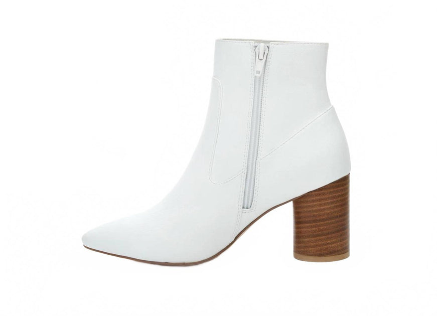 Matisse Women's Ankle Heeled Boot White US 8.5 4