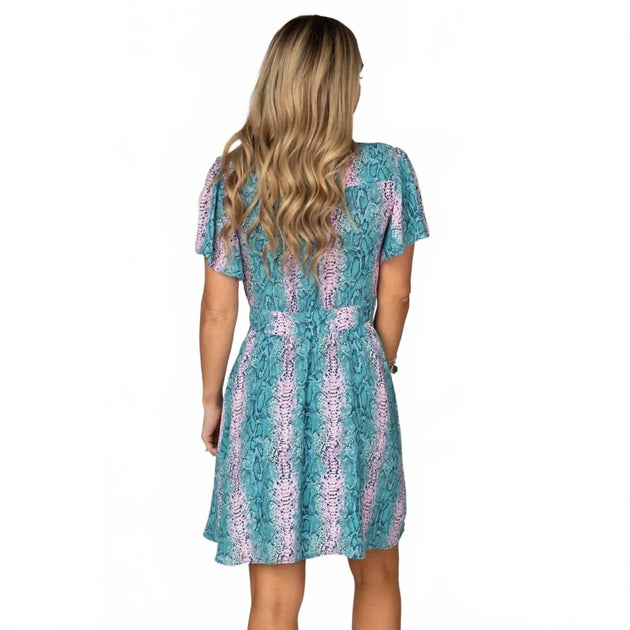 BuddyLove Alba Mini Dress Blue Small 3