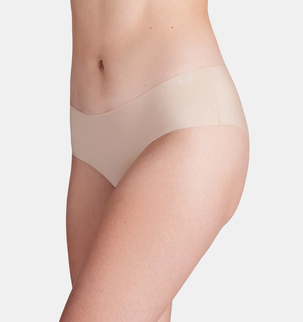 Under Armour Pure Stretch No Show Hipster Beige 3-Pack 4
