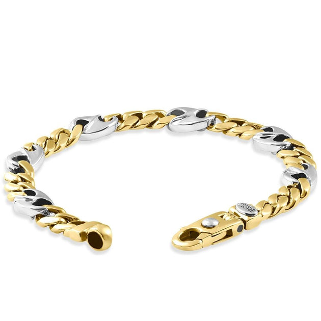 Pompeii3 Figaro Link Bracelet Multi 8.25in 6