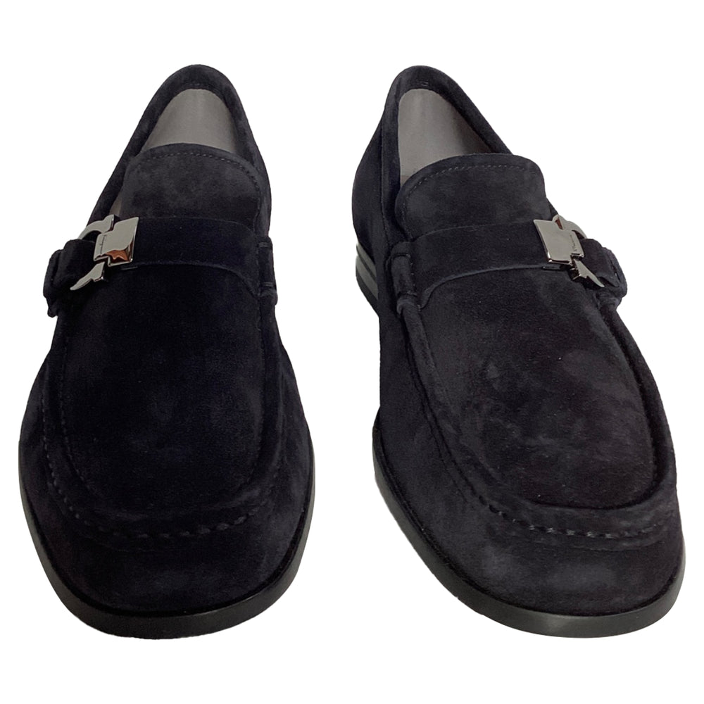 Salvatore Ferragamo Ferragamo Adam Loafers in Black Suede  display picture 3
