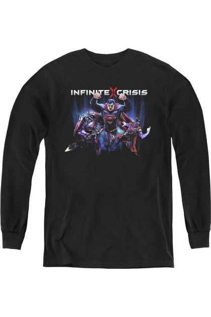 Gildan Infinite Crisis Youth Long Sleeve T-Shirt Black Small 2