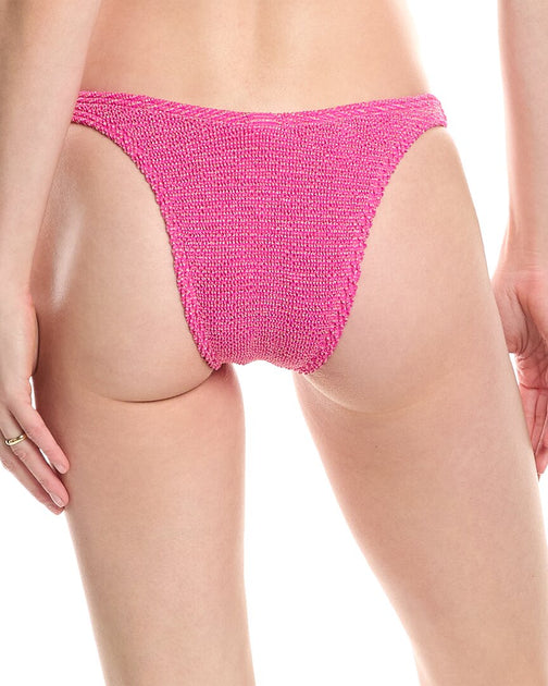 bond-eye swim Ring Scene Brief Bikini Bottom Pink One Size 3