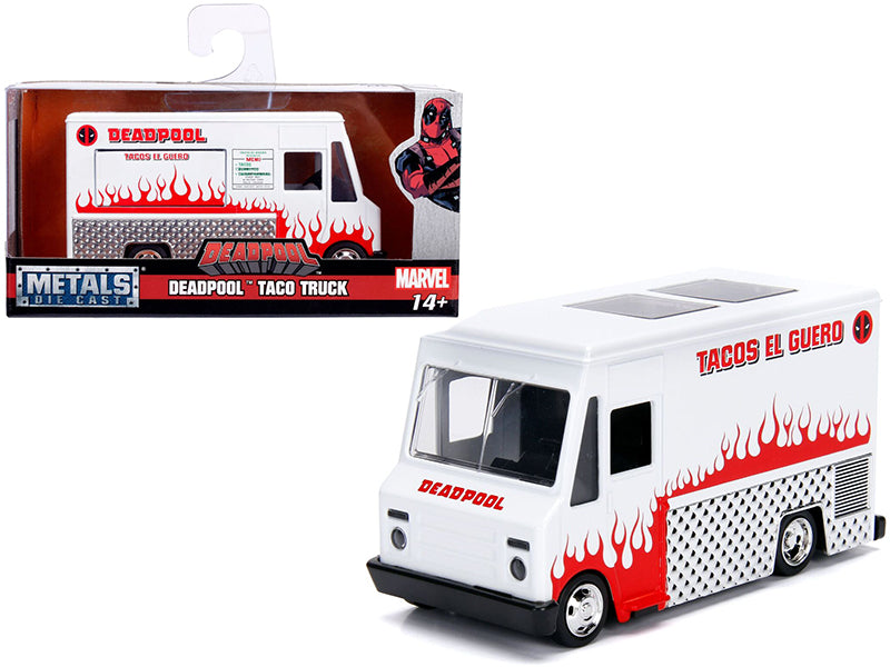 Jada Marvel Deadpool Taco Truck Weiß 1/32 2