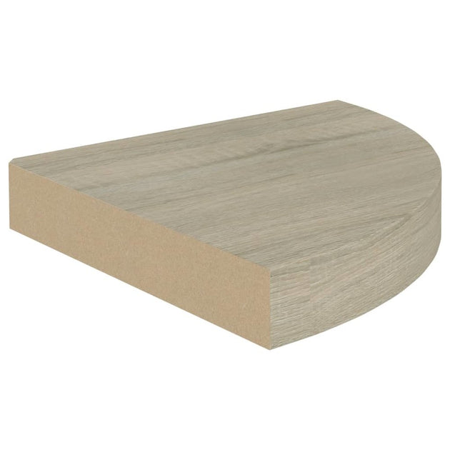 vidaXL Eckregal Eiche Wabenform MDF Metall Klein 4