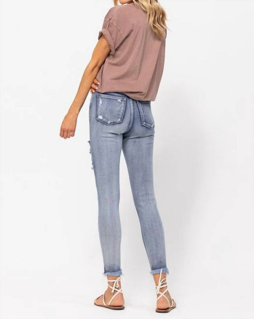 Judy Blue Destroyed Skinny Jeans Blue 24 4