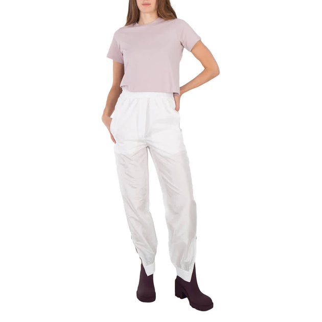 Tibi Damen Cropped T-Shirt Weizen Large 2