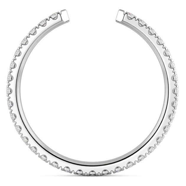 Pompeii3 Pave Diamond Open Wedding Ring 14k Gold US 7 3