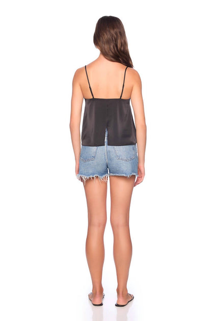 Susana Monaco Satin Camisole Top Grey Small 3
