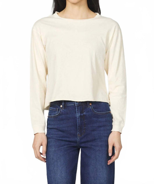 Dear John Denim Dumont Long Sleeve Tee Beige XSmall 2