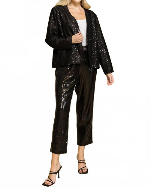 Joh Julia Sequin Jacket Black XSmall 2