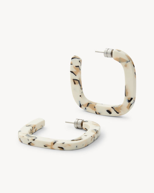MACHETE Midi Square Hoops Green 4