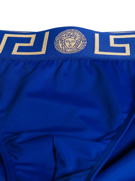 Versace Blue Swim Brief Blue Large 4