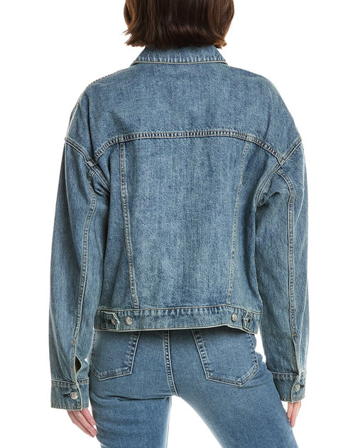 rag & bone Ryan Denim Trucker Jacket Blue Medium 3