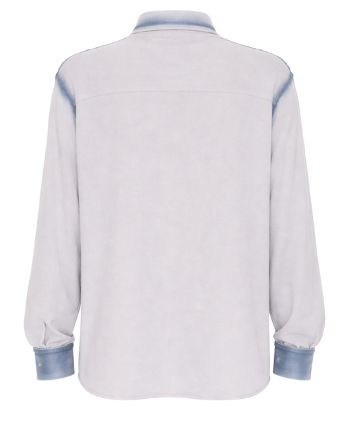 ATOMOFACTORY Washed Cotton Shirt White Large 4