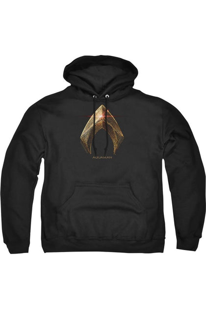 Gildan Justice League Aquaman Hoodie Black Small 2