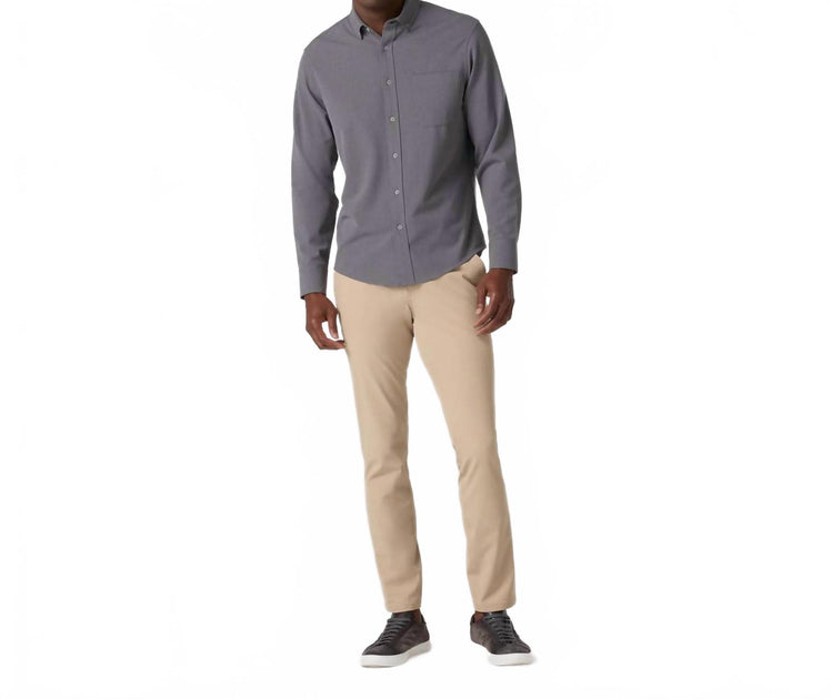Mizzen + Main City Flannel Shirt Grey Medium 3