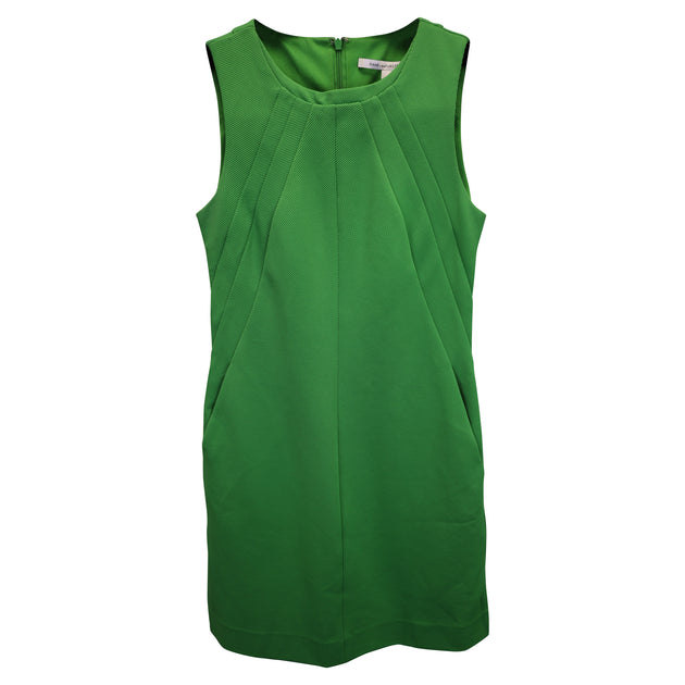 Diane Von Furstenberg Ärmelloses Kleid Grün XS 2