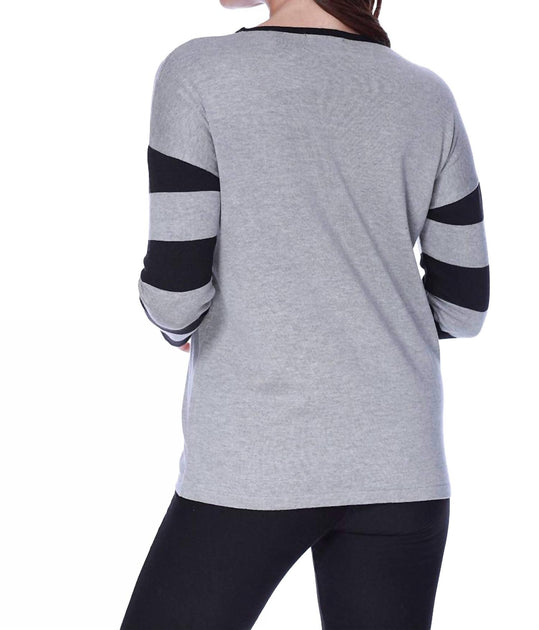ANGEL Kitty Love Pullover Gris Medium 3
