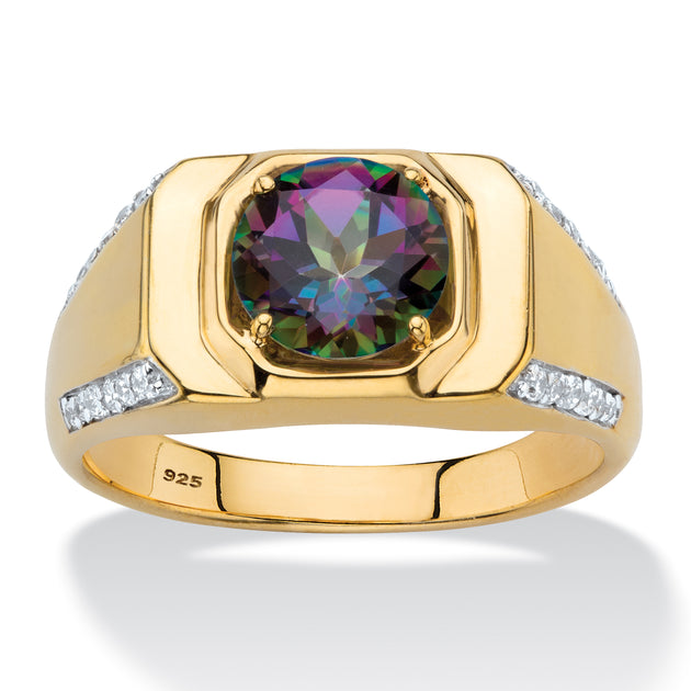 Palm Men's Topaz Ring Black US 13 2