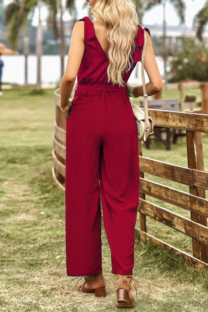 TRUEDAMES Sleeveless Jumpsuit Blue Small 4