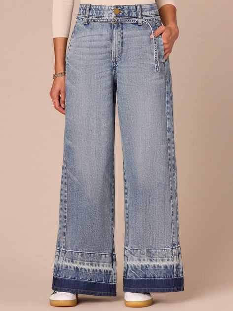  Democracy Ab Solution Ultra Skyrise Wide Leg Jeans Blue US 8 2