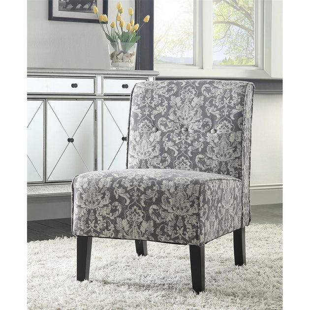 Linon Coco Accent Chair Gray 3
