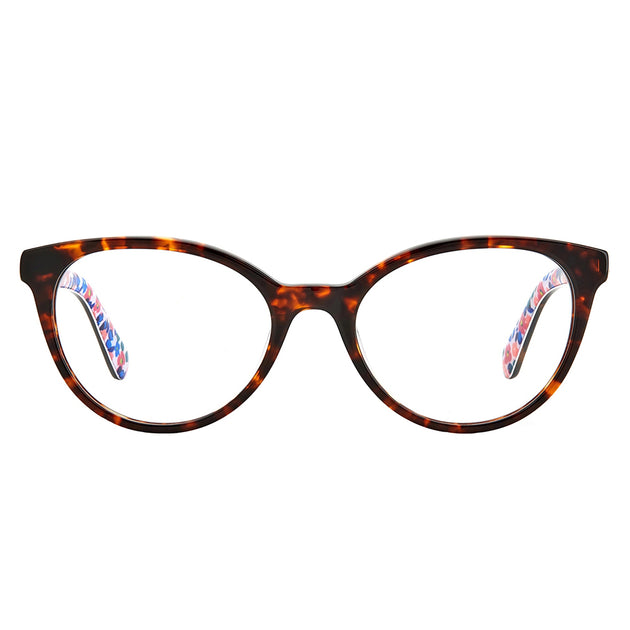 Kate Spade EYEGLASSES KSGELA-086-50 New with case Kate Spade KS Gela 086 Havana Plastic Oval Eyeglasses 50mm  main image 4