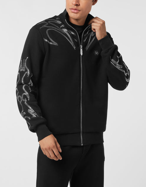 Philipp Plein Tracksuit Jacket Texas Studs Black Small 4