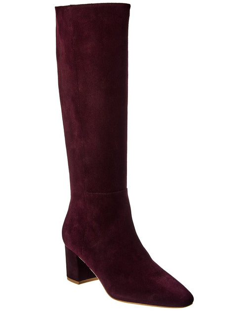 L'AGENCE Eugenie Suede Boot Red US 6 2