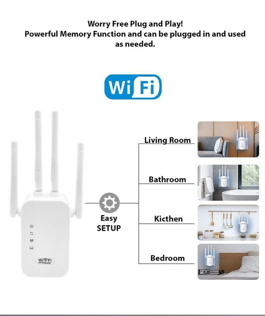 Amadel WiFi Range Extender White 2