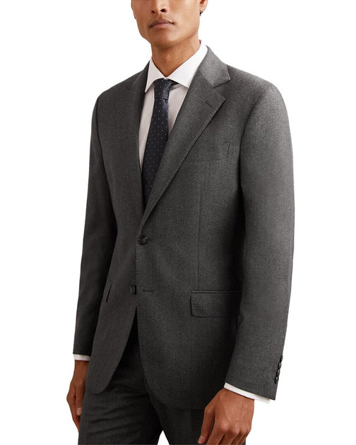 Reiss Jackal Woll-Geschäftsjacke Grau US 38 Regular 2
