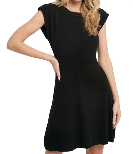 BluIvy Minimal Knit Dress Black Large 2