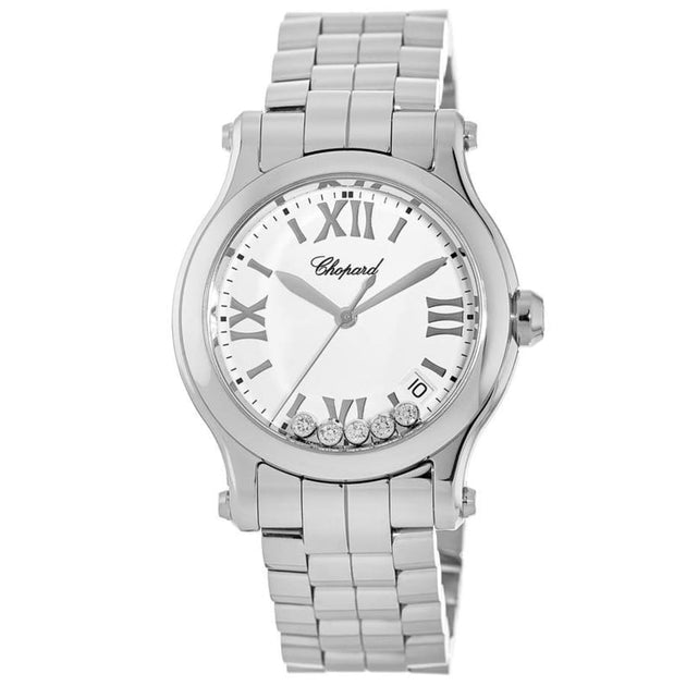 Chopard Happy Sport Medium 36mm Steel Women's Watch Silver 2