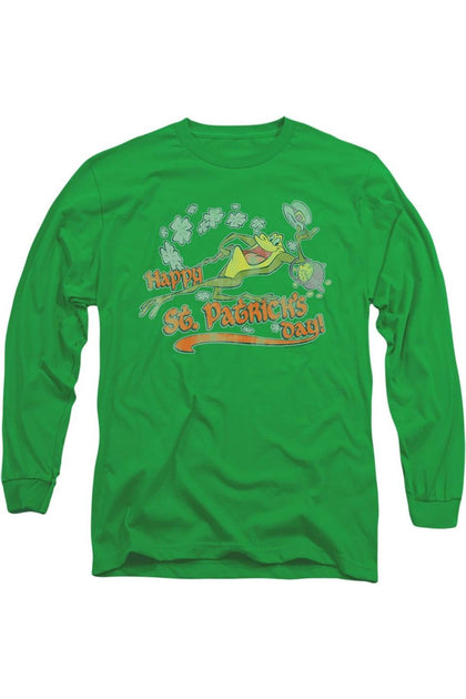 Gildan Looney Tunes Michigan J Long Sleeve Tee Green Small 2