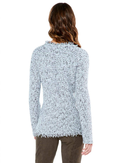 Nic + Zoe Fringe Mix Pullover Braun Medium 3