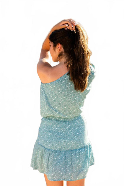 Osamore Rhombus Skirt Blue Medium 3