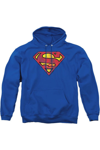 Gildan Superman Action Shield Kapuzenpullover Blau Groß 2