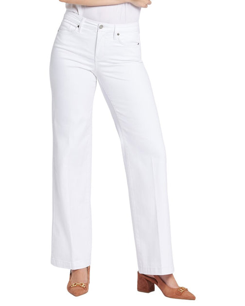 NYDJ Teresa Wide Leg Jean White US 10 2