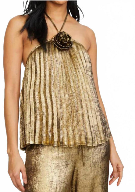 Stellah Rose Halter Tank Top Beige XSmall 3