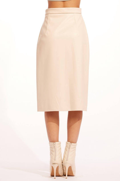 EVA FRANCO Joyce Pencil Skirt White Large 3