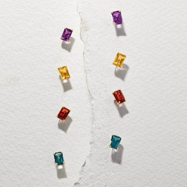 Ross-Simons RS Pure Citrine Stud Earrings Gold 4