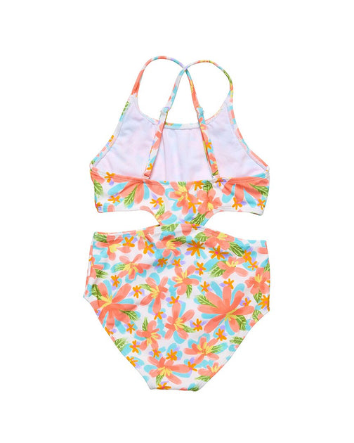 Snapper Rock Hawaiian Luau Cut Out Swimsuit Multicolor US 4 3
