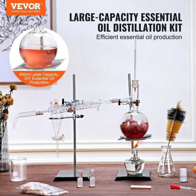 Kit de distillation d'huiles essentielles VVOR Argent 500ml 4