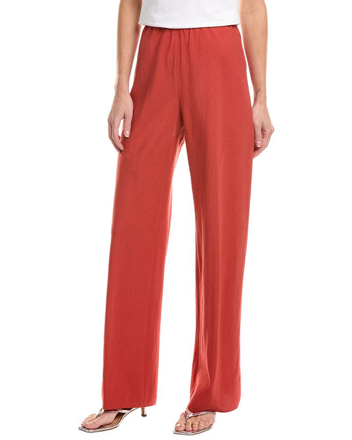 Vince High Waist Bias Pant Red XLarge 2