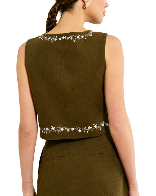 Line & Dot Brea Top Green Large 3