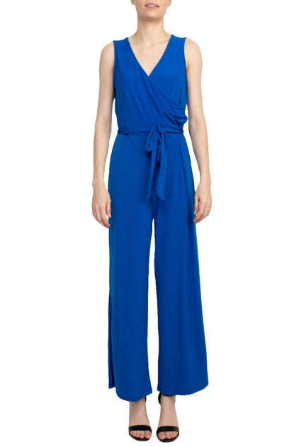 Nina Leonard Combinaison Jersey Sans Manches avec Nouure Taille Devant Gris XLarge 2